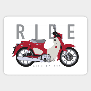 Ride super cub red Magnet